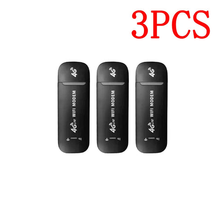 4G LTE Wireless USB Wifi Modem Stick - up to 150Mbps - black & white
