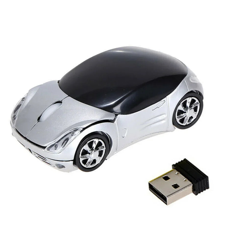 Car-Shaped Wireless Mouse - Mini Laptop Accessory
