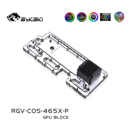 Bykski RGV-COS-465X-P Distro Plate For CORSAIR 465X Case , Waterway Board For CPU/GPU Water Cooling Block Support DDC Pump