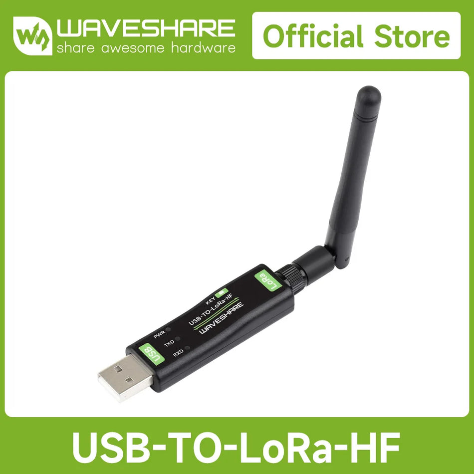 Waveshare USB To LoRa Data Transfer Module, Based On SX1262, Suitable For Data Acquisition In Industry And Agriculture