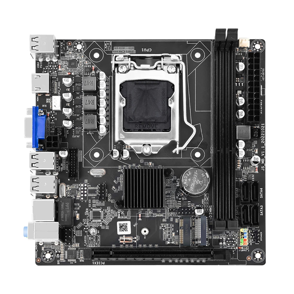 SZMZ H61 ITX Motherboard LGA 1155 support NVME M.2 / WIFI ports H61M Placa Mae 1155 office PC DDR3 base plate 1155