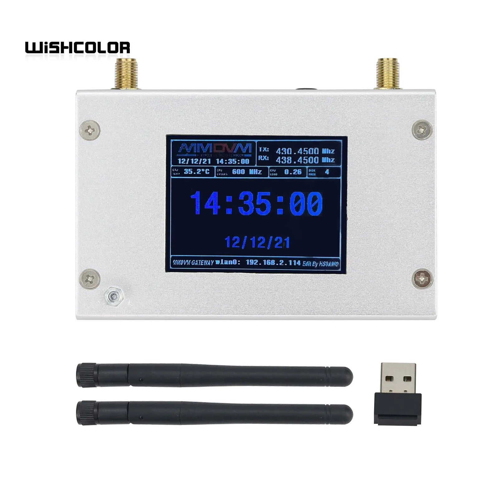 Duplex MMDVM Hotspot with Aluminum Alloy Shell Color Display Screen
