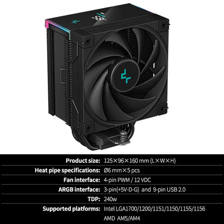 DeepCool AK500S Silent CPU Air-Cooler
