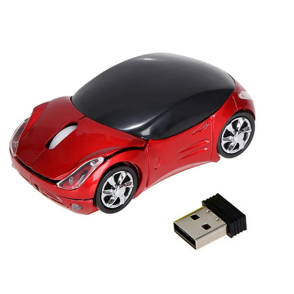 Car-Shaped Wireless Mouse - Mini Laptop Accessory
