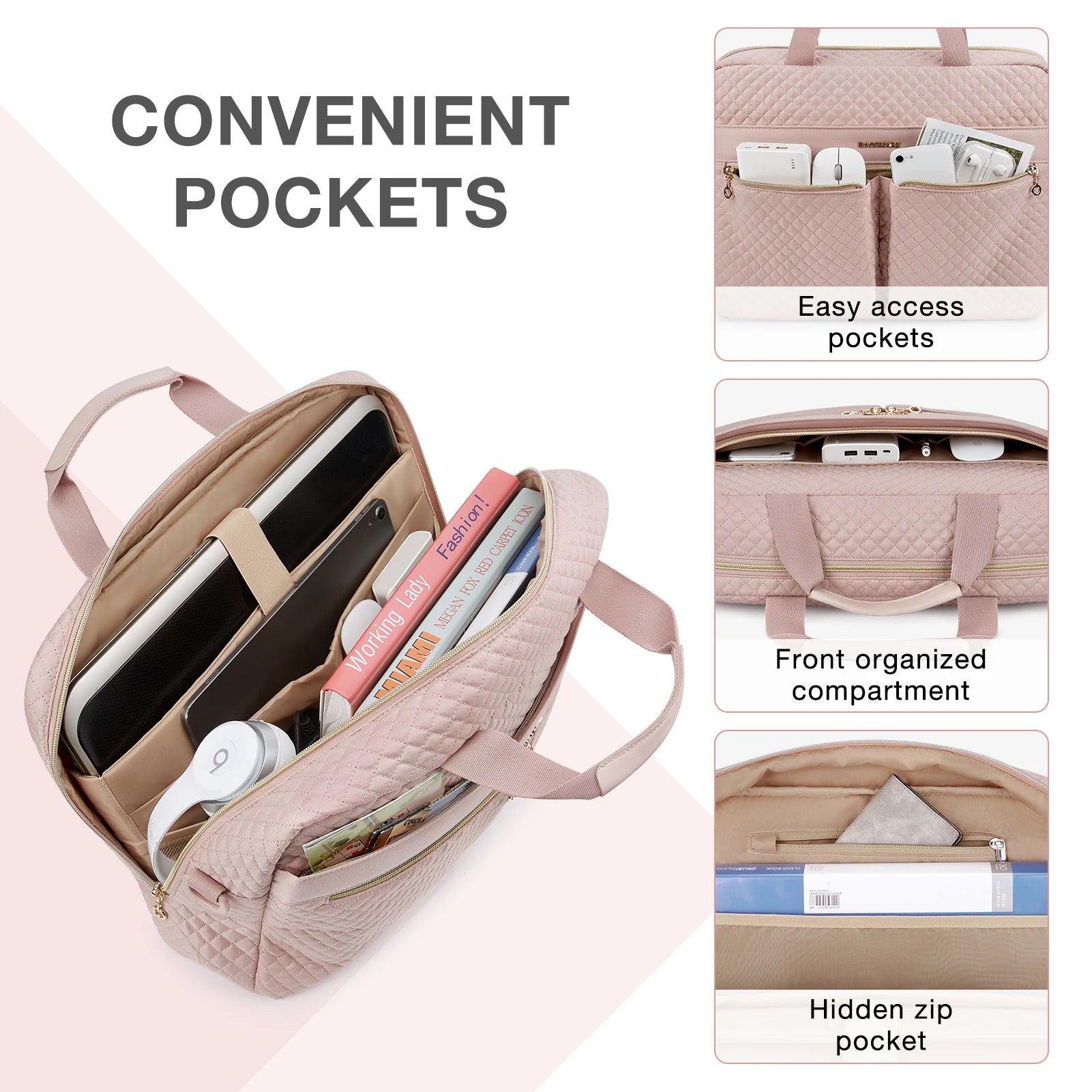 Business Computer Handbag for 17" Laptops, perfect for office & travel
