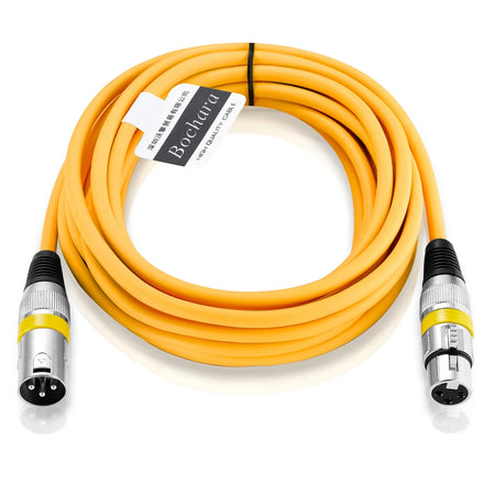 Bochara Colored XLR Cable (Male to Female) - OFC Shielded Audio Cable for Microphone, Mixer, Amplifier