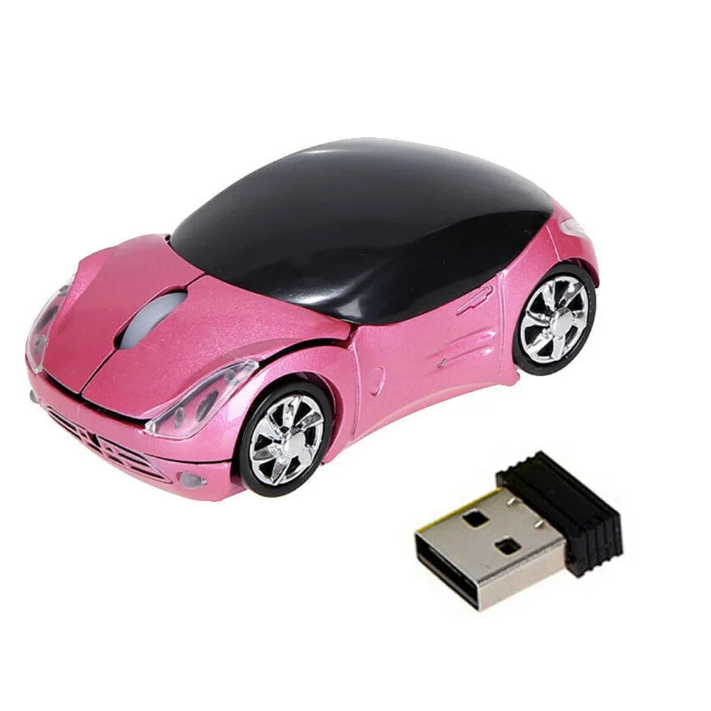 Car-Shaped Wireless Mouse - Mini Laptop Accessory
