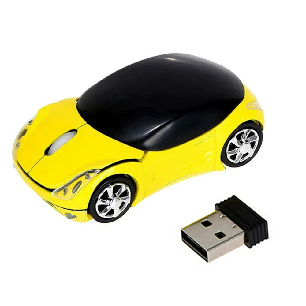 Car-Shaped Wireless Mouse - Mini Laptop Accessory
