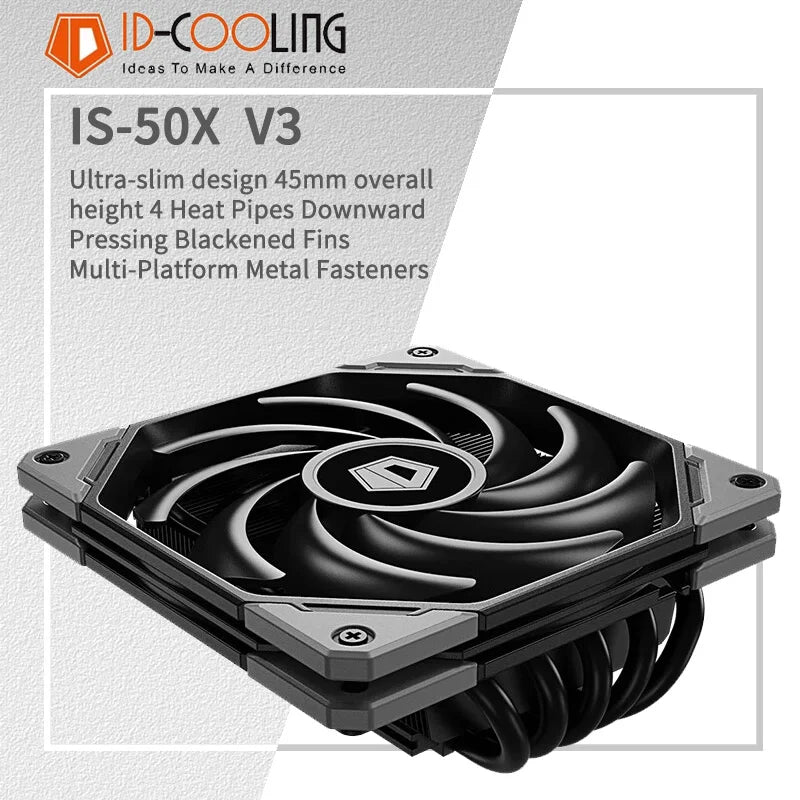 ID CPU Cooler with 4 Heat Pipes for LGA1700 AM4 & AM5 Processor
