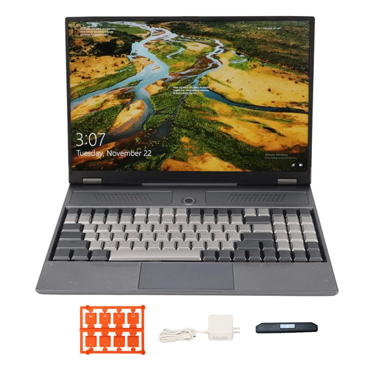 CRELANDER Gamer Notebook 16 inch 2560*1600 IPS Screen Intel Celeron N5105 Windows 11 Mechanical Keyboards Gaming Laptop Computer