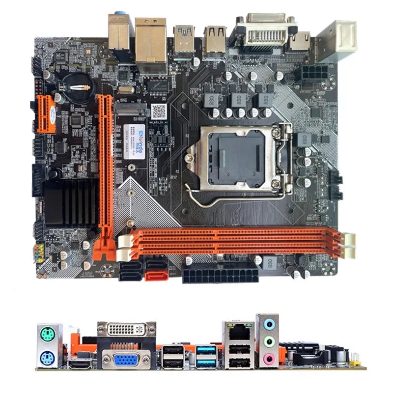 B75 Motherboard LGA1155 M.2 DDR3 SATA3 USB3 VGA for Intel i3 i5 i7 CPUs
