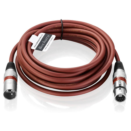 Bochara Colored XLR Cable (Male to Female) - OFC Shielded Audio Cable for Microphone, Mixer, Amplifier