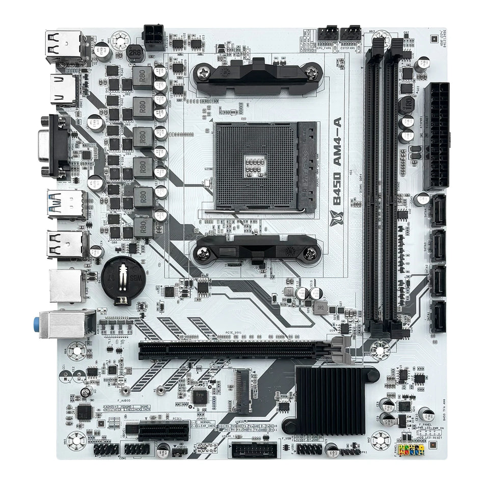 Machinist B450 AMD Motherboard AM4, Dual-channel, for Ryzen 5500/5600