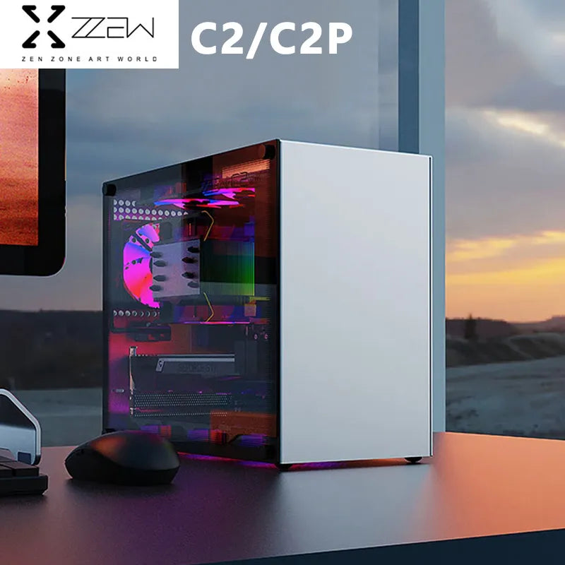 ZZAW C2/C2P M-ATX Mini-ITX Aluminum PC, Supports Long GPU