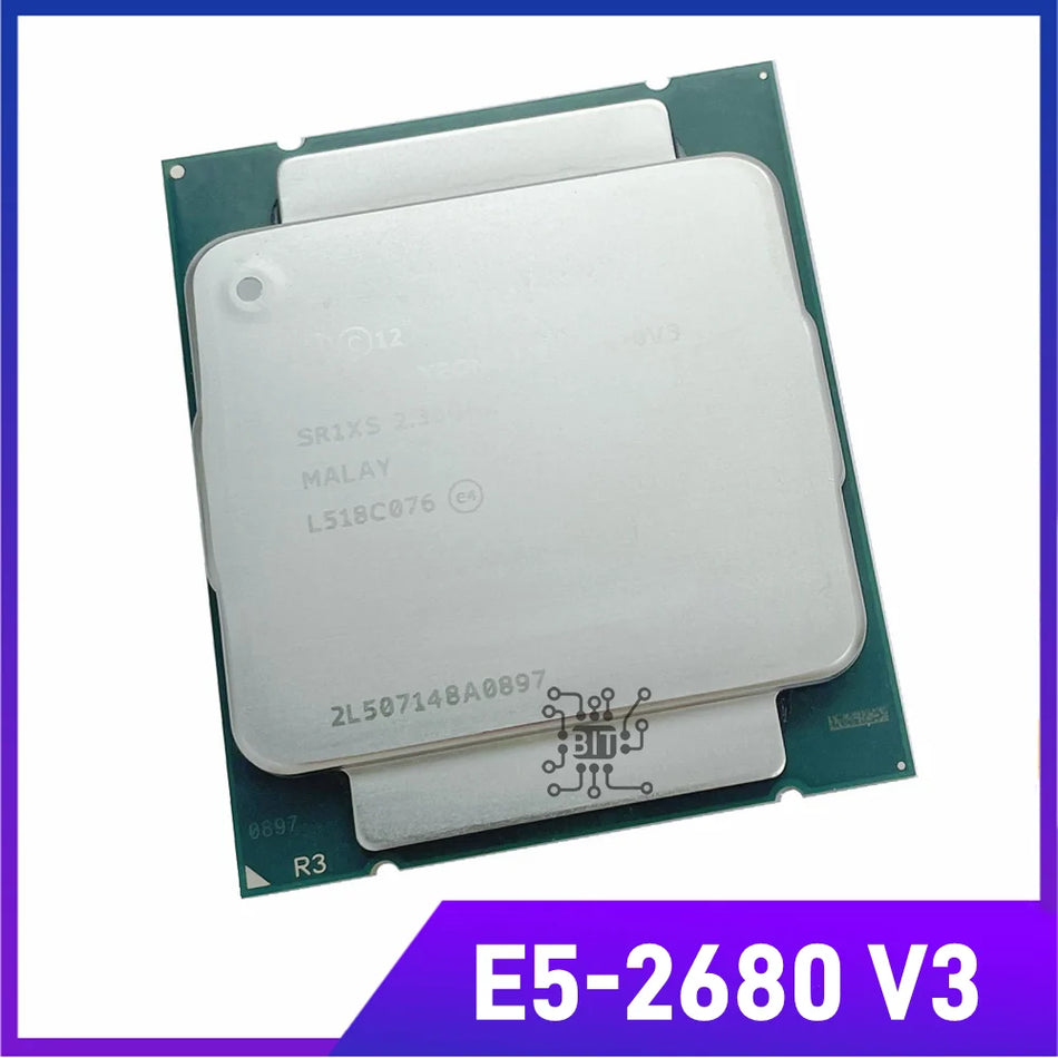 Xeon E5 2680 V3 Processor SR1XP 2.5Ghz 12 Core 30MB Socket LGA 2011-3 CPU E5 2680V3 CPU E5-2680V3