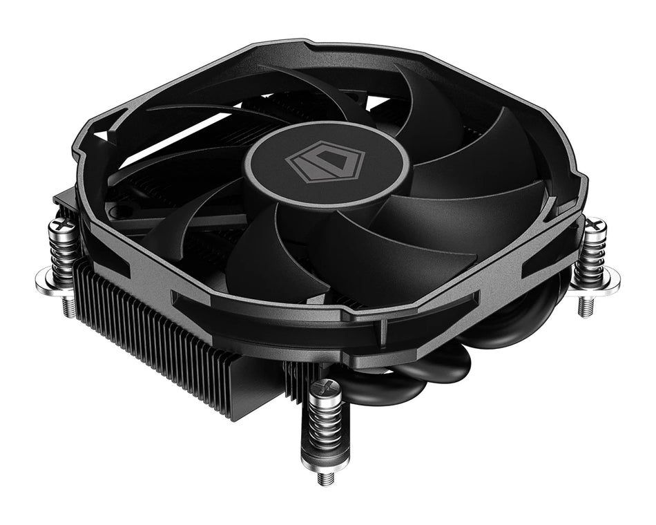 Black Low Profile Cooling Fan - 30mm CPU Cooler for LGA1700 AM4 AM5