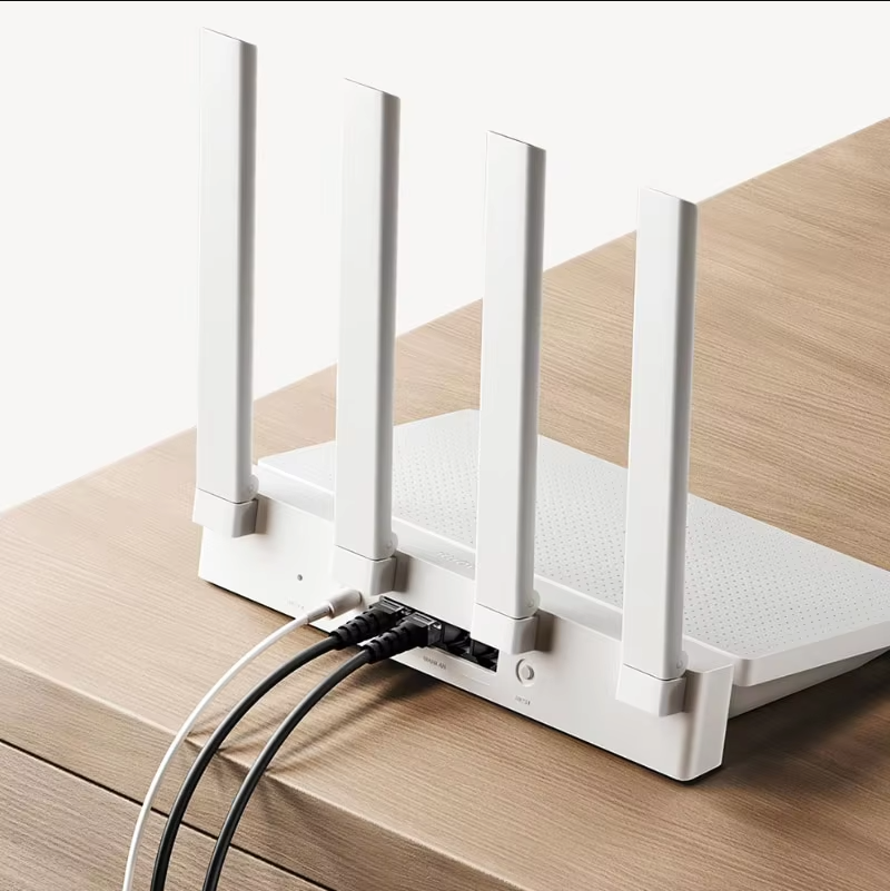 2024 Xiaomi AX3000T Router - 5GHz - WAN, LAN, LED, & NFC Connection
