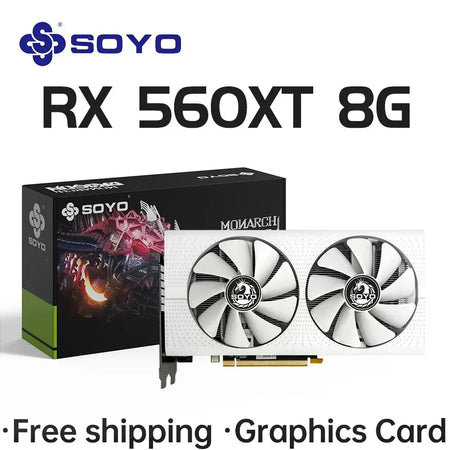 Graphics Card AMD Radeon RX560XT 8GB 256Bit GDDR5 RX 560XT Video Gaming Card
