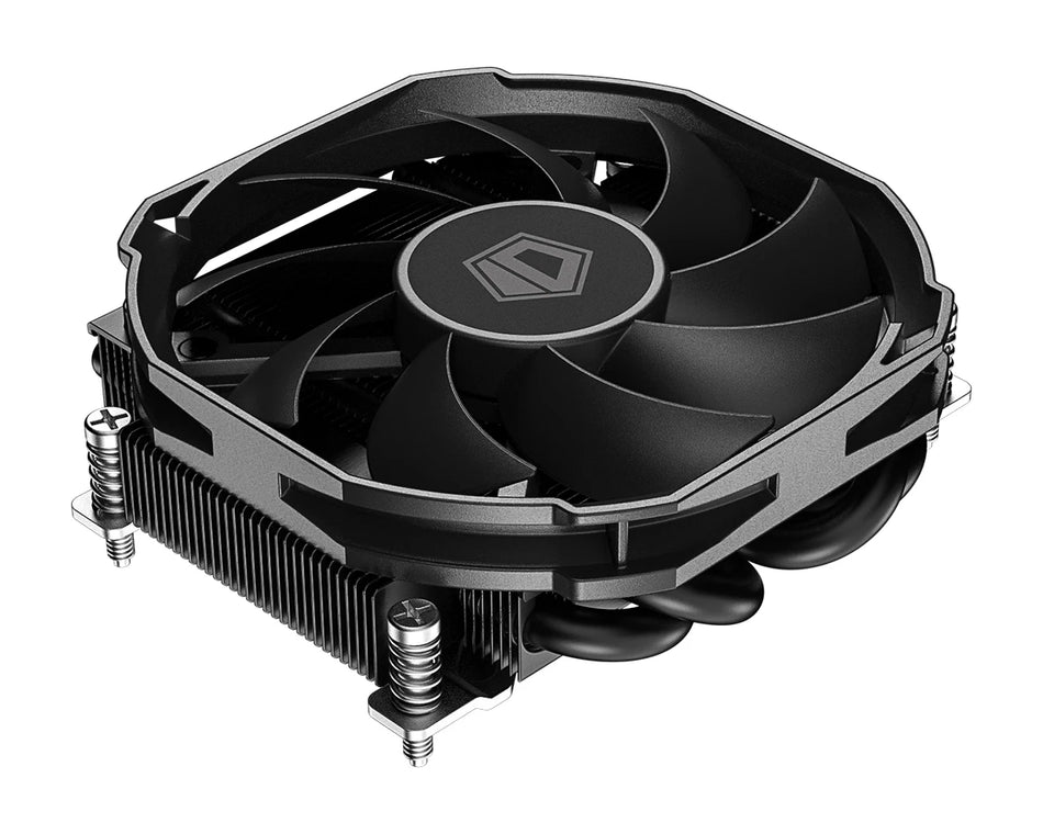 Black Low Profile Cooling Fan - 30mm CPU Cooler for LGA1700 AM4 AM5