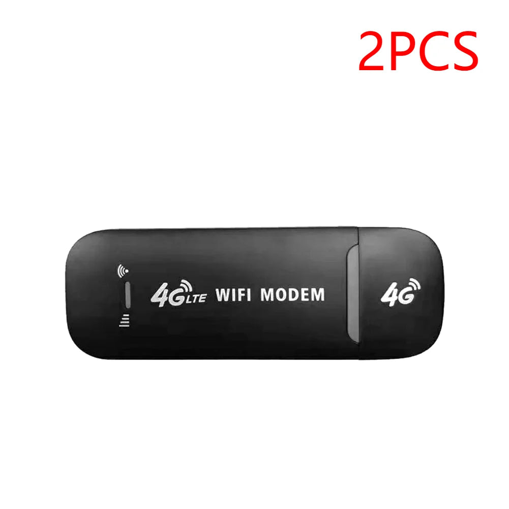 4G LTE Wireless USB Wifi Modem Stick - up to 150Mbps - black & white
