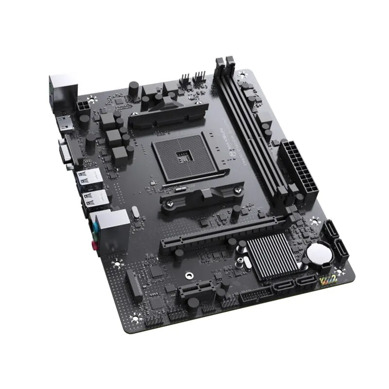 MAXSUN Motherboard AMD B450M Dual-channel DDR4 Memory AM4 APU Mainboard M.2 NVME (Supports Ryzen 4500 5600 5600G CPU)