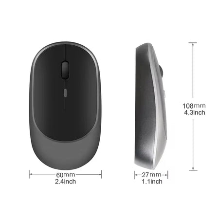 Bluetooth Wireless Mouse with Rechargeable USB
