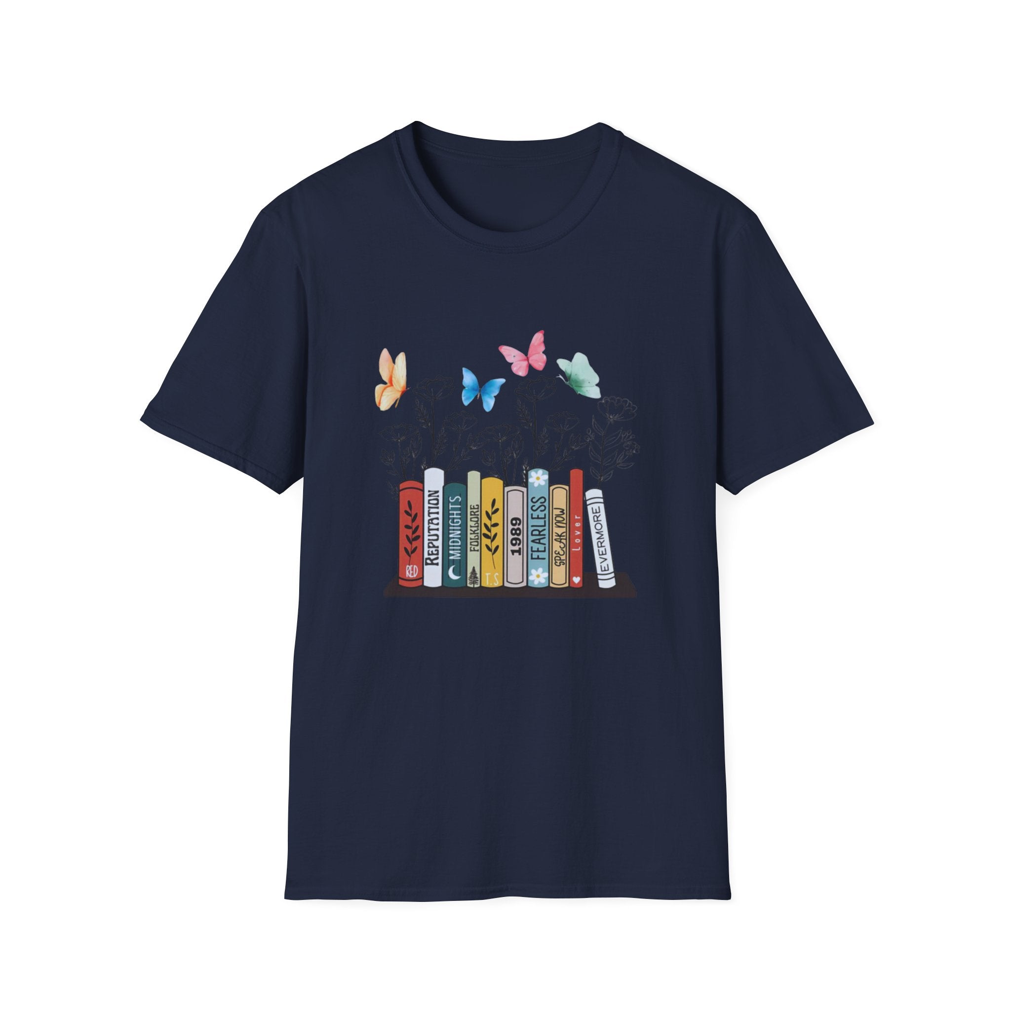 Inspired Taylor Swift Albums Book Unisex Softstyle T-Shirt
