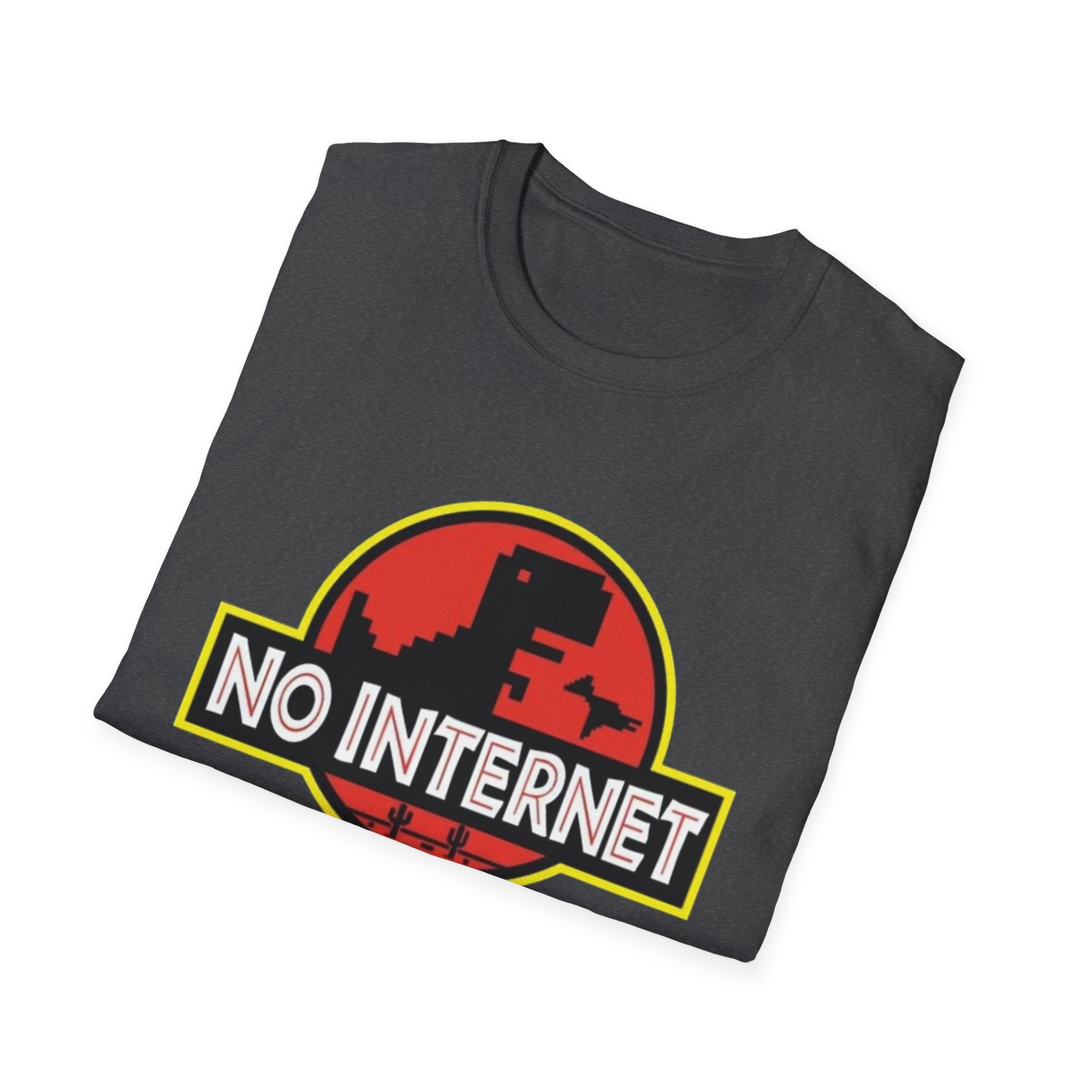 Funny Nerdy No Internet Dinosaur Computer Science Teacher T-Shirt Elementos multimedia: 1 de 29