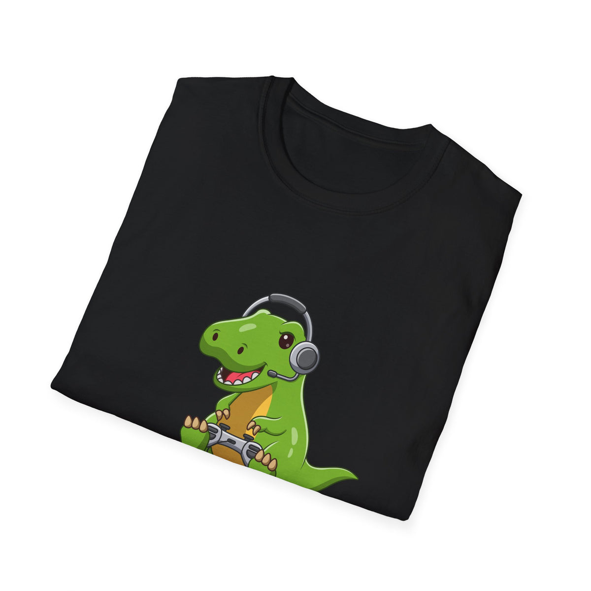 Dinosaur Playing Video Games T-Shirt – Fun & Unique Design for Gamers