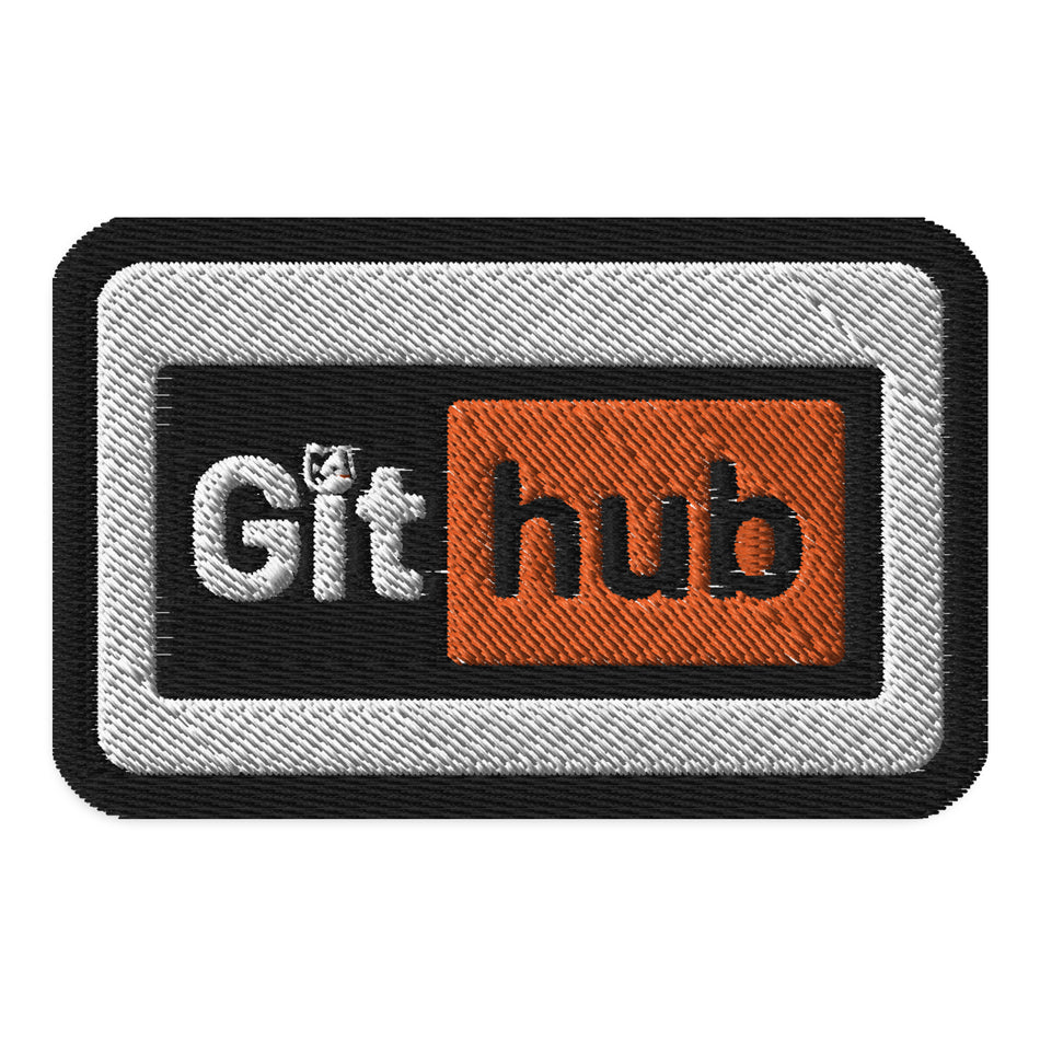 GitHub Parody Patch Embroidered